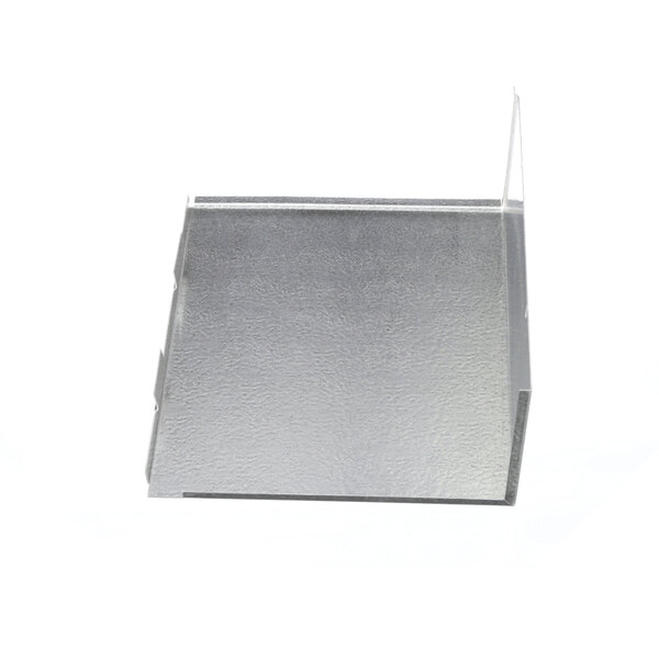 A silver metal ColdZone evaporator cover with a white background.