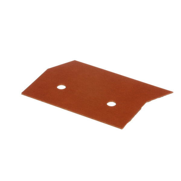 A brown plastic sheet with holes.