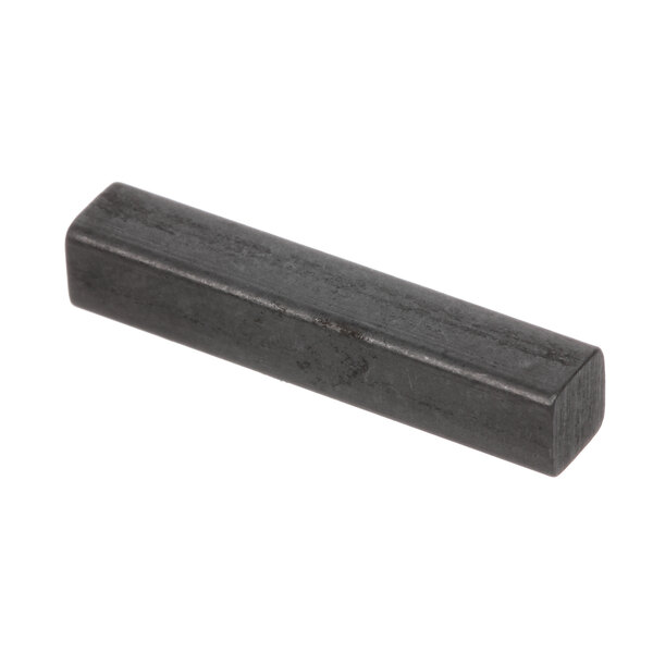 A black rectangular metal bar with a hole in the end.