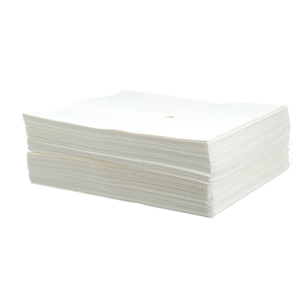 A stack of The Dallas Group white filter paper.