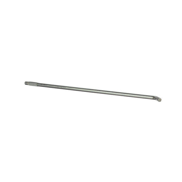 A long metal rod with a chrome finish.