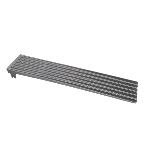 A grey metal Rankin-Delux top grate with four bars.