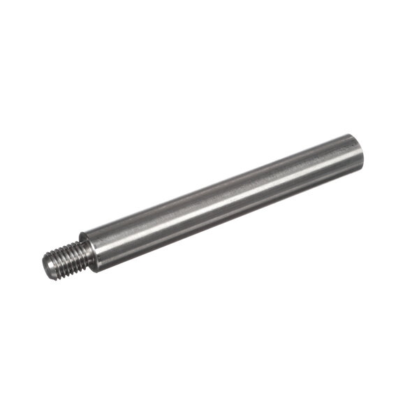 A stainless steel metal rod with a screw on the end.