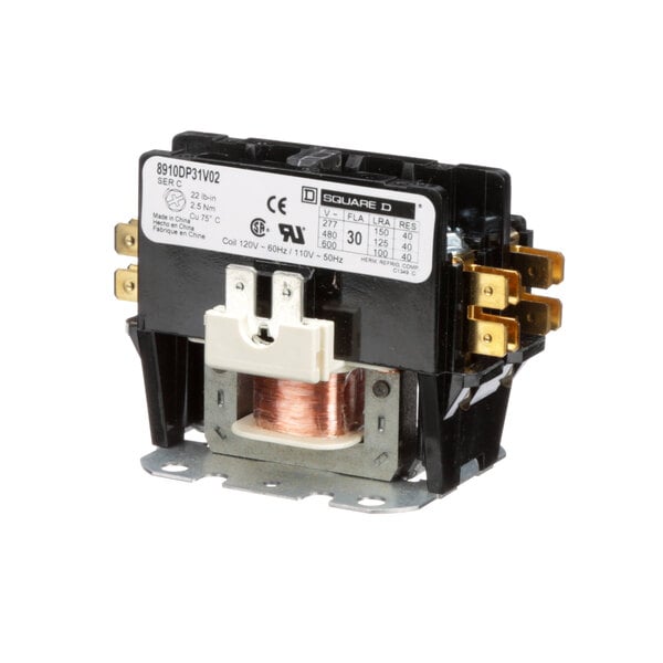 A QBD contactor with copper wires.
