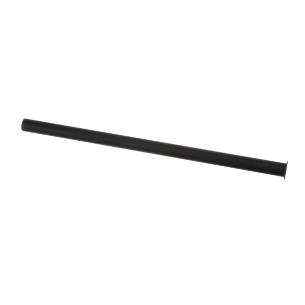 A black metal rod with a black tube on one end.