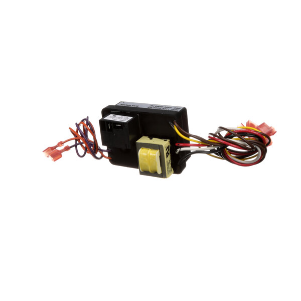 A black Belleco heat controller with wires.