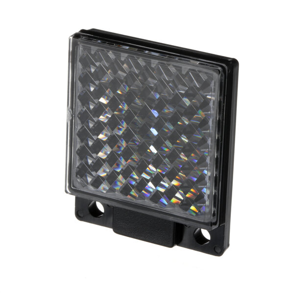 A black square Ultrasource reflector with a clear surface.