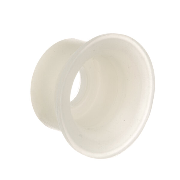A white plastic Carpigiani suction cap with a hole in it.