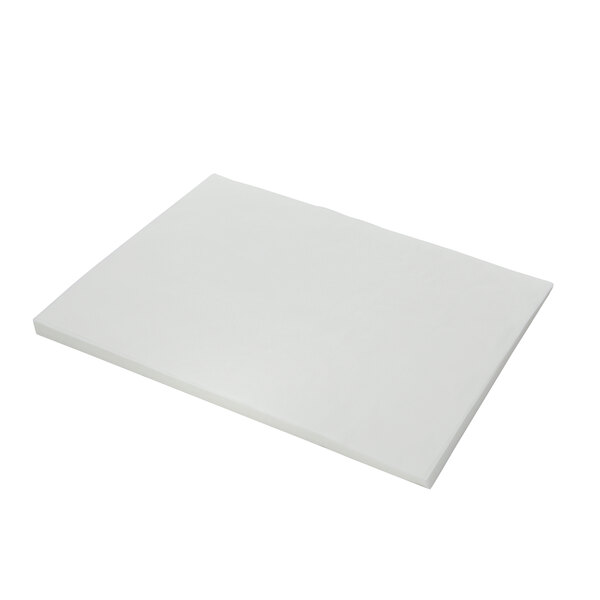 A rectangular white object.