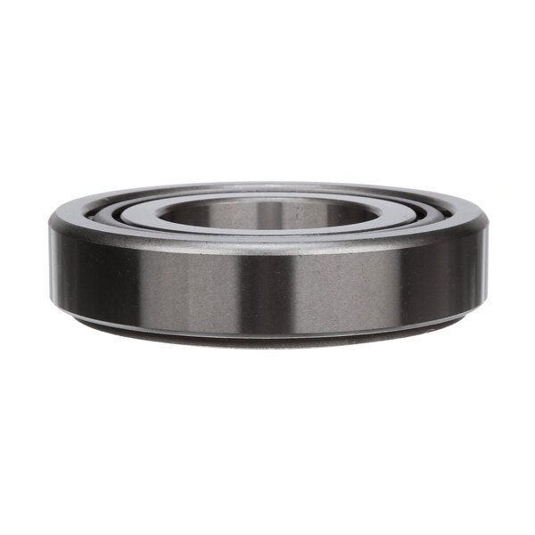A close-up of a Hobart cylindrical metal bearing with a metal ring.
