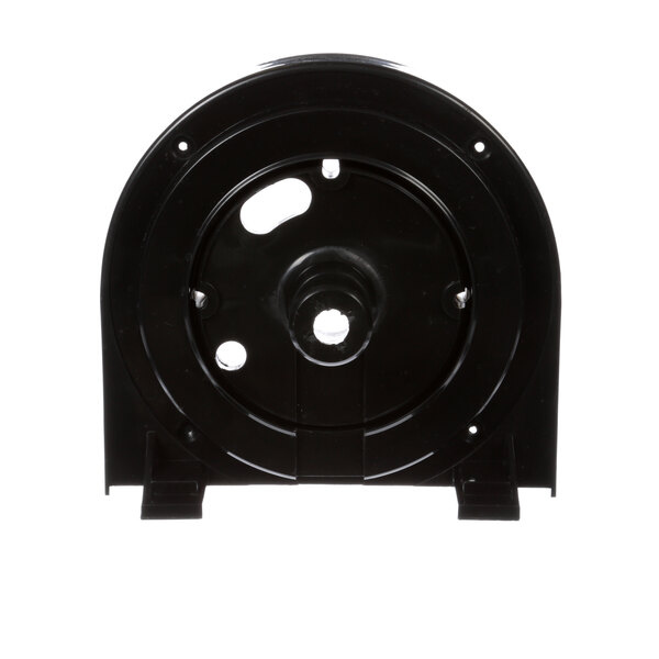 A black circular Donper America evaporator mounting cast with holes.