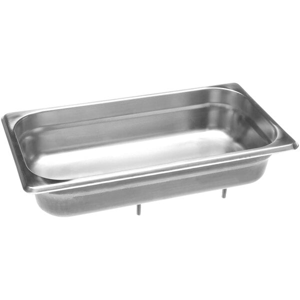 A Winholt stainless steel water pan.