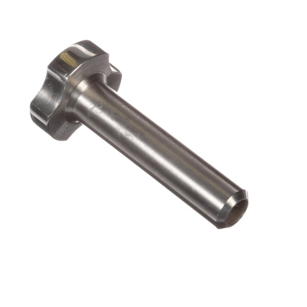 A Donper America stainless steel threaded rod with a nut on it.