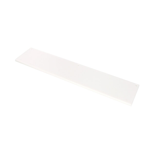 A white rectangular Traulsen cutting board.