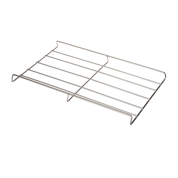 An Equipex metal tray slide with four shelves on it.