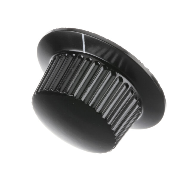 A black plastic Rankin-Delux knob with a white line.