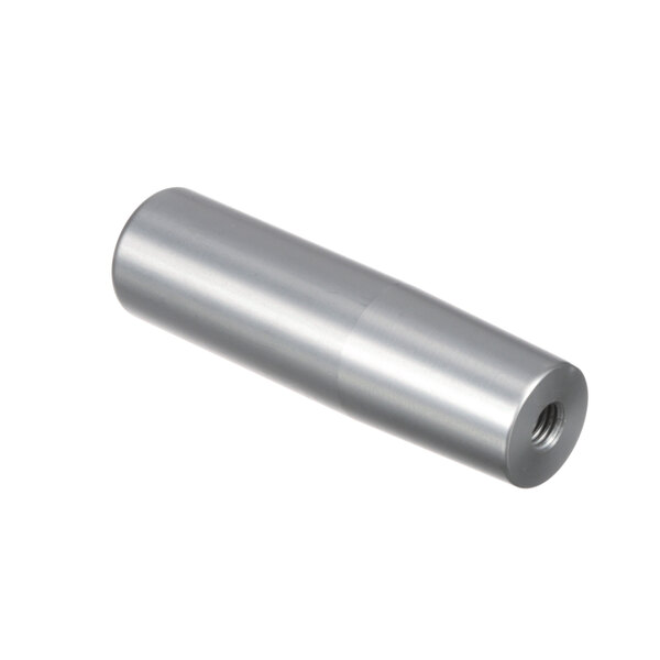 A silver cylindrical object with a screw on the end.