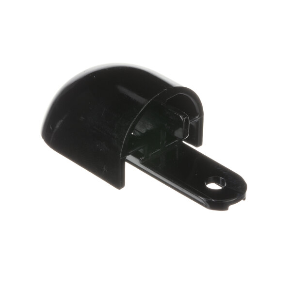 A black plastic Southern Fixtures bumper end with a hole in it.