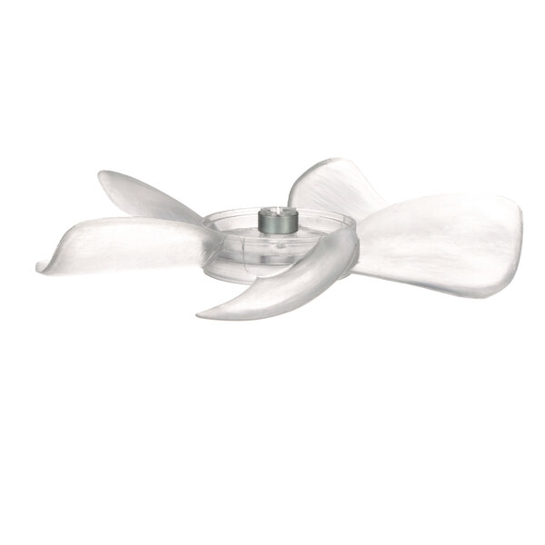A Low Temp Industries fan blade with a metal propeller.