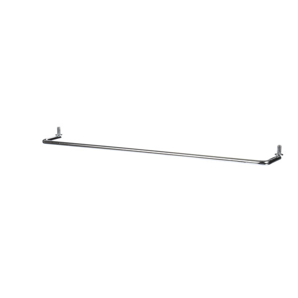 A long stainless steel metal bar with screws.
