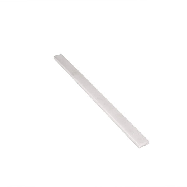 A long white rectangular plastic strip.