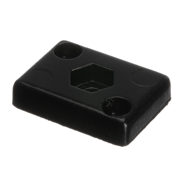 A black square plastic Tor Rey torsion mechanism bar box with holes.
