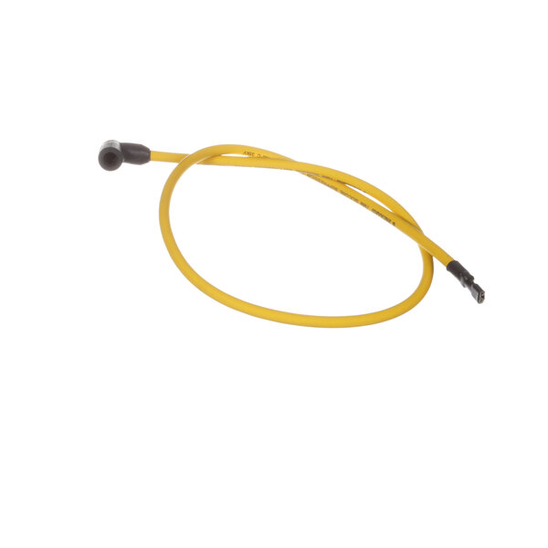 A yellow Aaon sensor wire with black connectors.