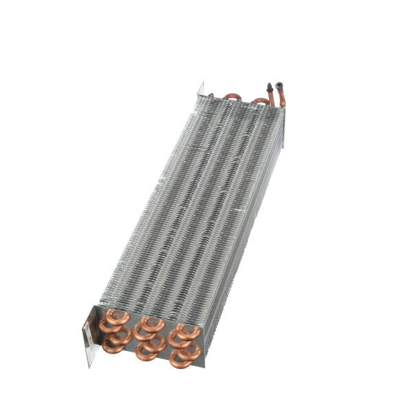 A Tor Rey Evap Coil, a metal radiator with copper rings.