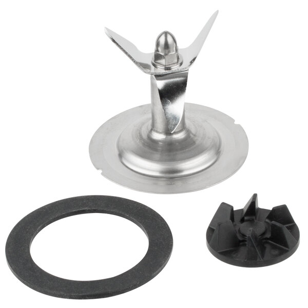 A stainless steel Waring CAC102 repair kit with a black gasket.