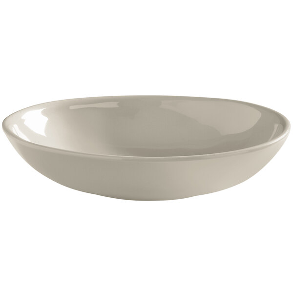 An American Metalcraft Shadow Coupe melamine bowl in white.