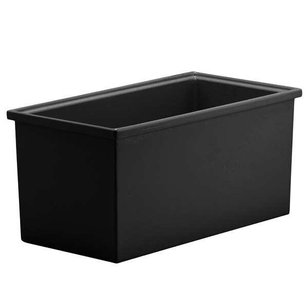 A black rectangular Bon Chef Smart Bowl container with a lid.