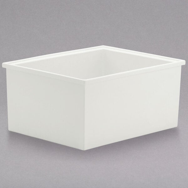 A white rectangular Bon Chef smart bowl with a square top.