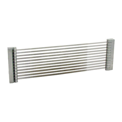 A stainless steel Nemco Scalloped Blade Assembly with metal strips.