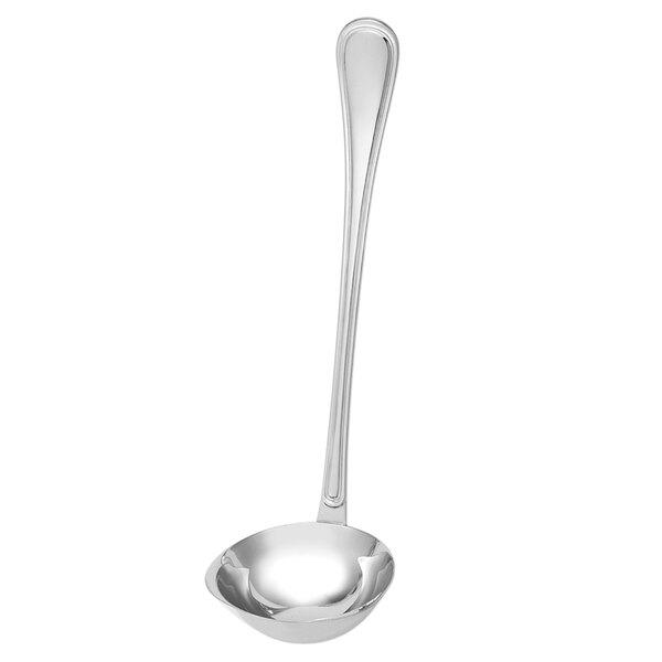 A silver Walco Ultra stainless steel soup ladle with a long handle.
