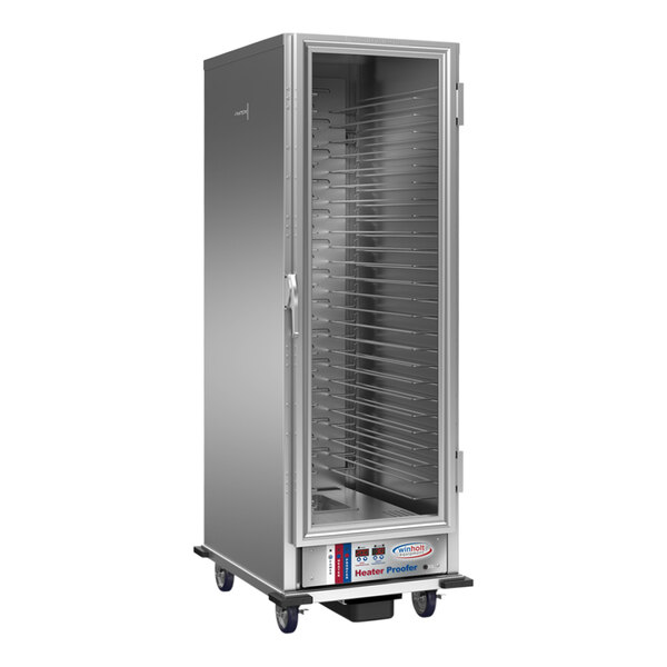 A Winholt stainless steel non-insulated heater/proofer cabinet with a digital drawer.