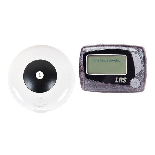 The LRS Pronto One Button Push-For-Service System with a number display.