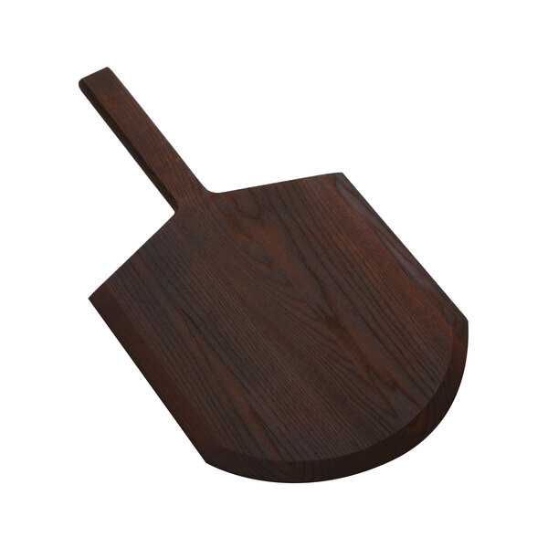 An American Metalcraft ash wood serving peel with a handle.
