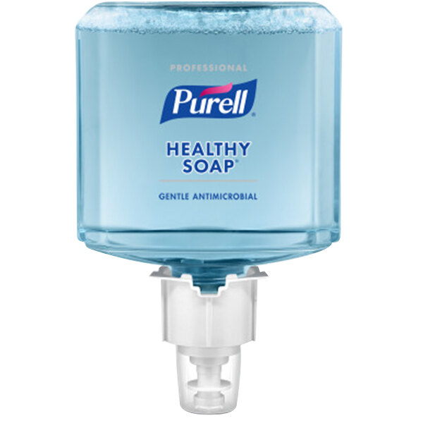A case of two Purell Healthy Soap bottles with a pump.