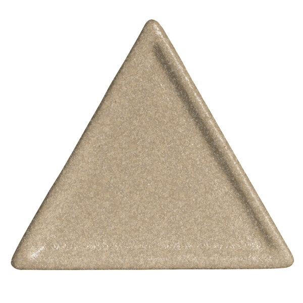 A G.E.T. Enterprises triangle platter with a sand granite texture.