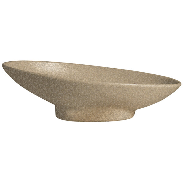 A G.E.T. Enterprises sand granite resin-coated aluminum metal bowl with a small bowl on top.