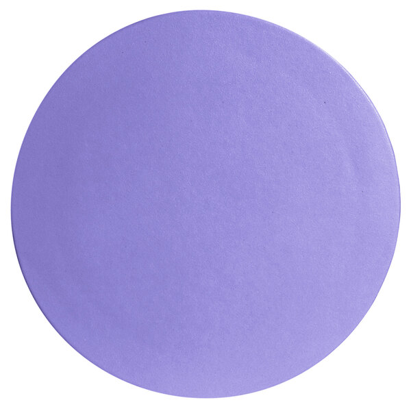 A lavender G.E.T. Enterprises Bugambilia large round disc with a textured finish.
