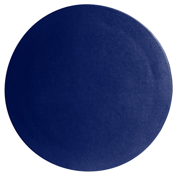 A Pacific blue round disc with a textured finish.