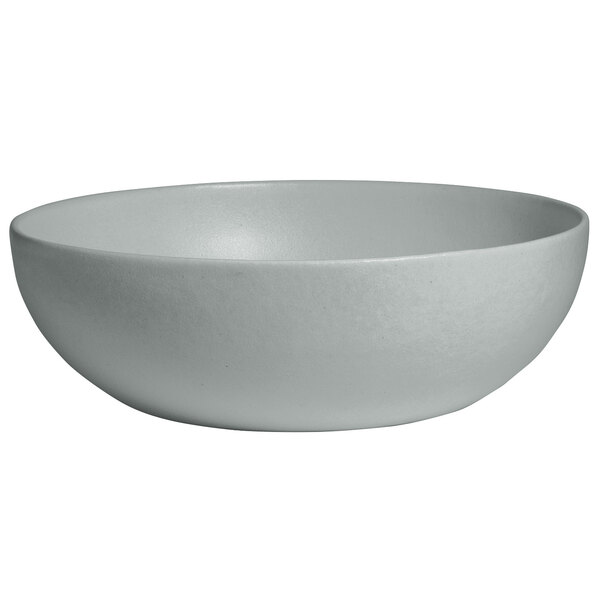 A white G.E.T. Enterprises Bugambilia textured aluminum bowl with a white background.