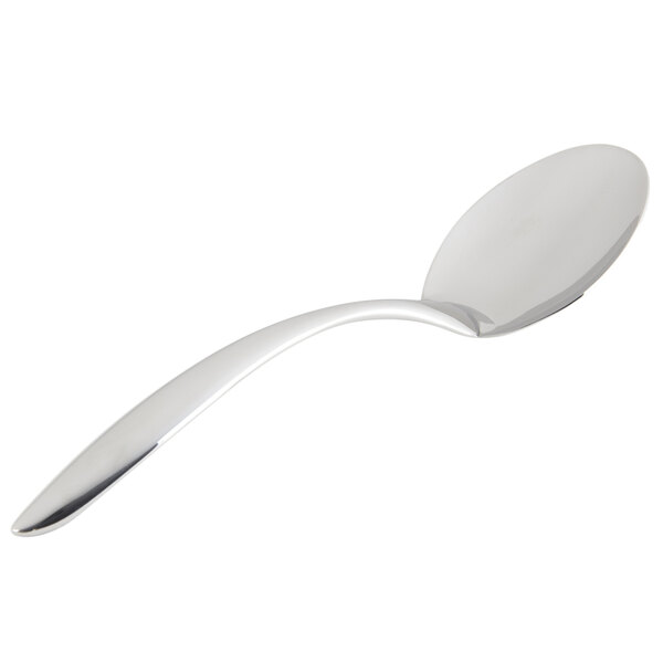 A Bon Chef stainless steel spoon with a hollow cool handle on a white background.
