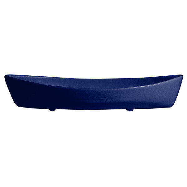 A Pacific blue resin-coated aluminum boat with a textured finish.