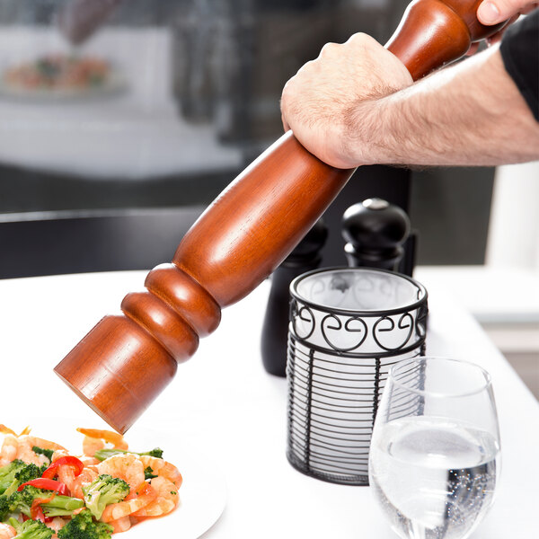 18" Tall Wooden Pepper Mill