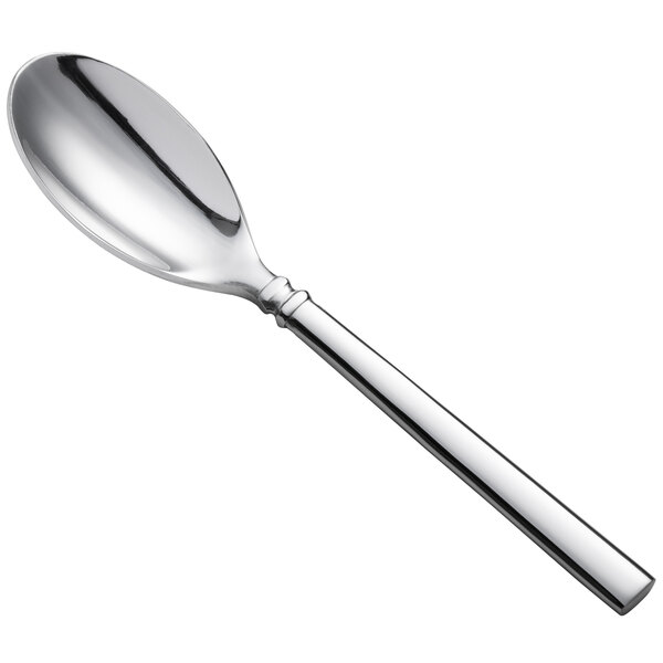 A Oneida silver teaspoon with a silver handle.