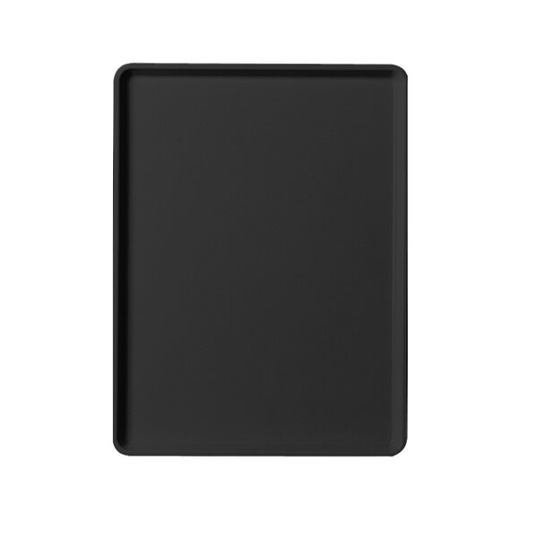 A black rectangular tray.