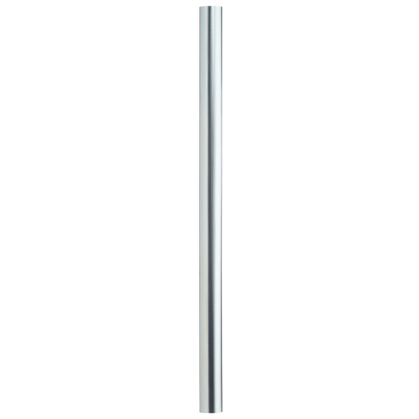 A long silver metal rod with black ends.