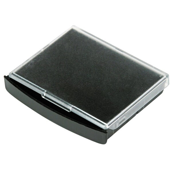 A black rectangular Cosco ink pad in a clear plastic case with a lid.